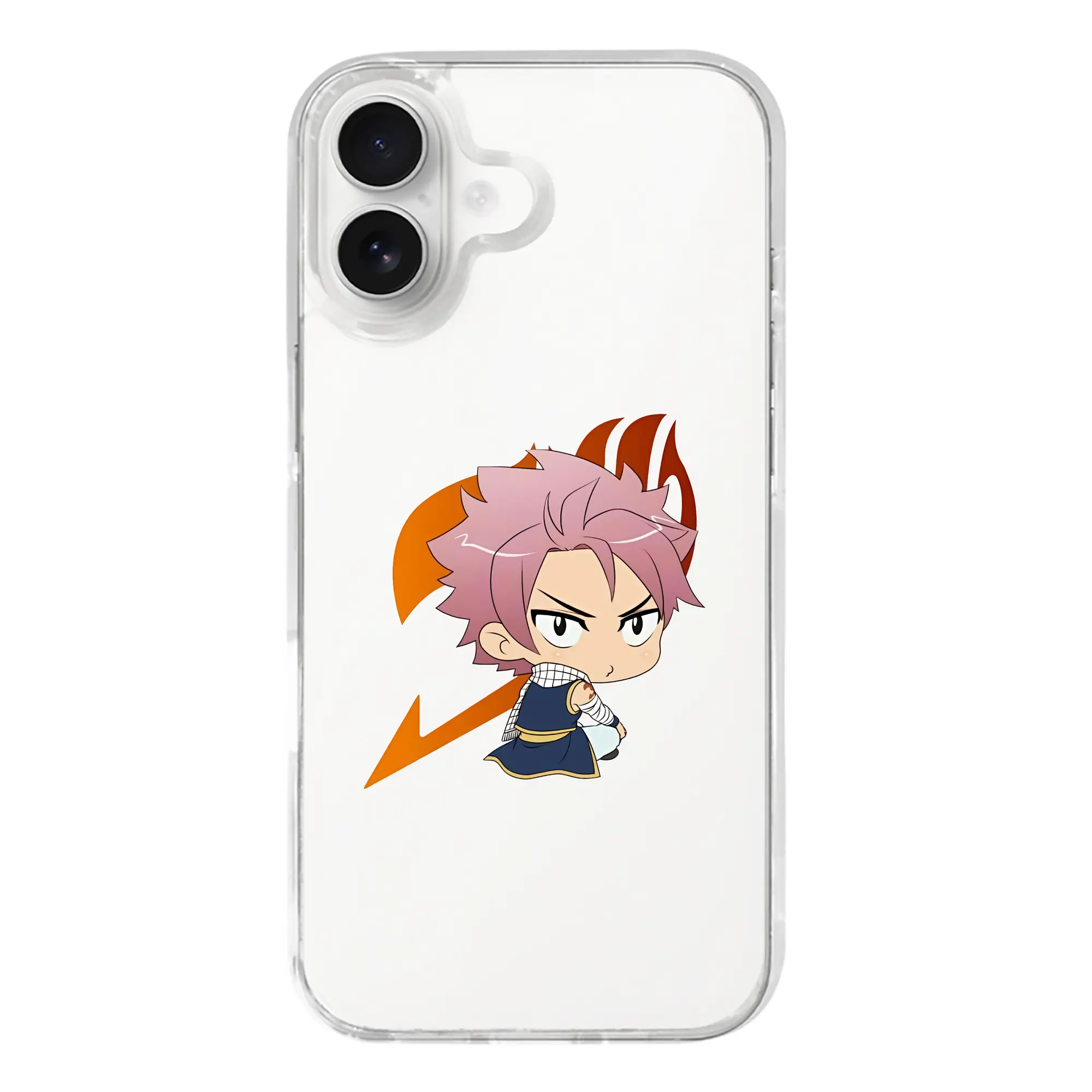 フェアリーテイル グッズ ナツ・ドラグニル - iPhone 17シリーズ 透明スマホケース – 薄型・耐衝撃・精密フィット保護カバー